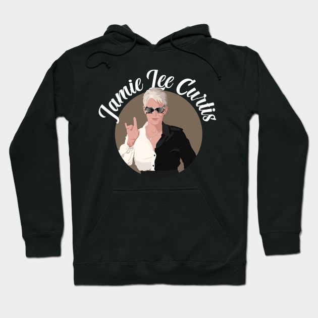 Jamie Lee Curtis Hoodie by HarlinDesign